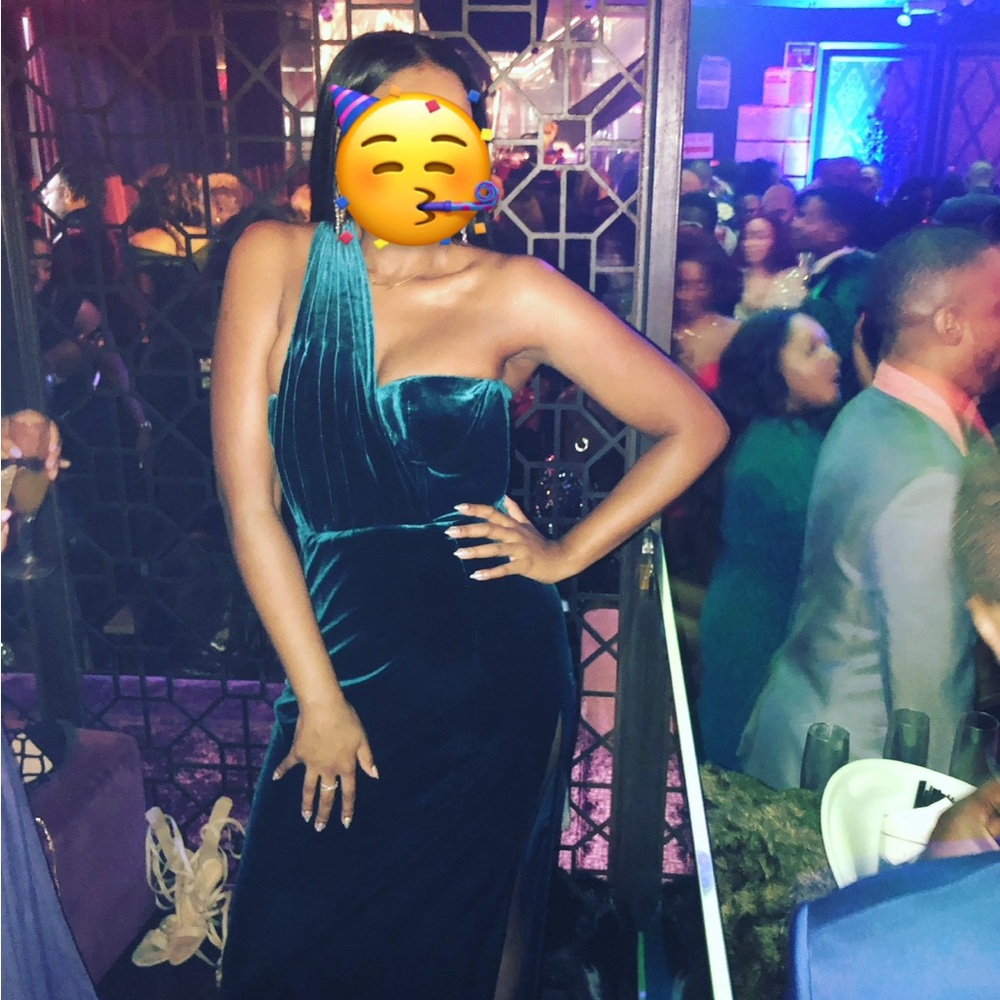 House of CB emerald green dress